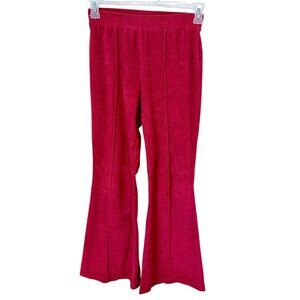 Aerie Women's Red Corduroy Flared Bell Bottom Pants Size Small